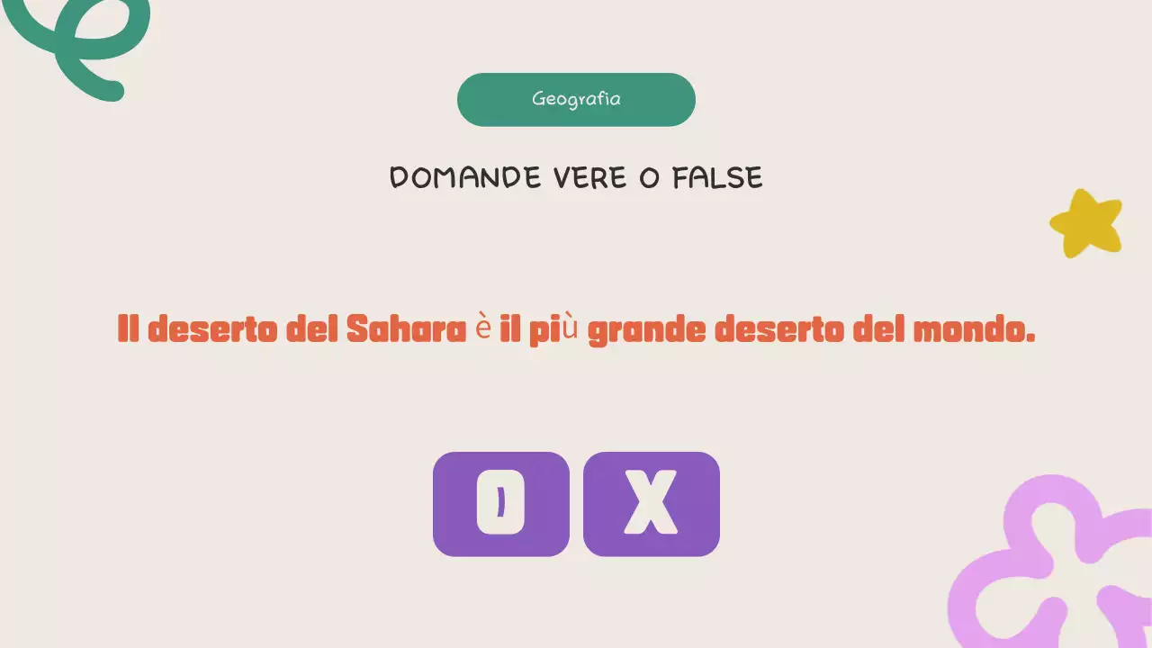 Annuncio di quiz divertenti e colorati