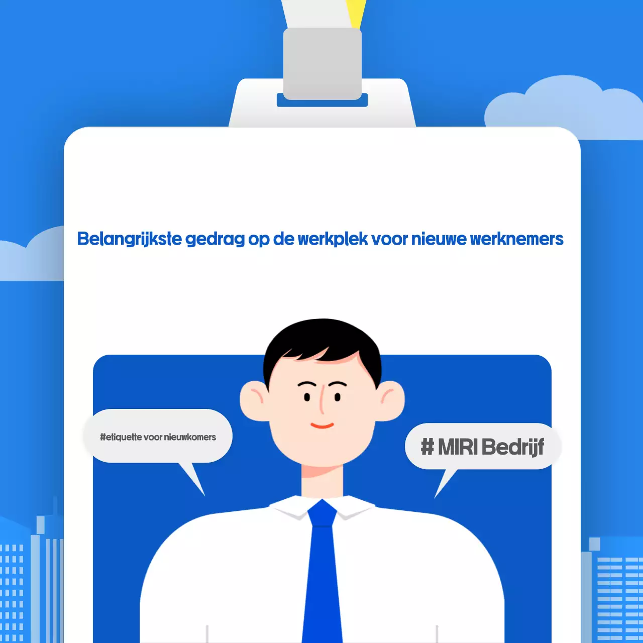 Traininghulpmiddelen voor blauwe moderne omgangsvormen op de werkplek