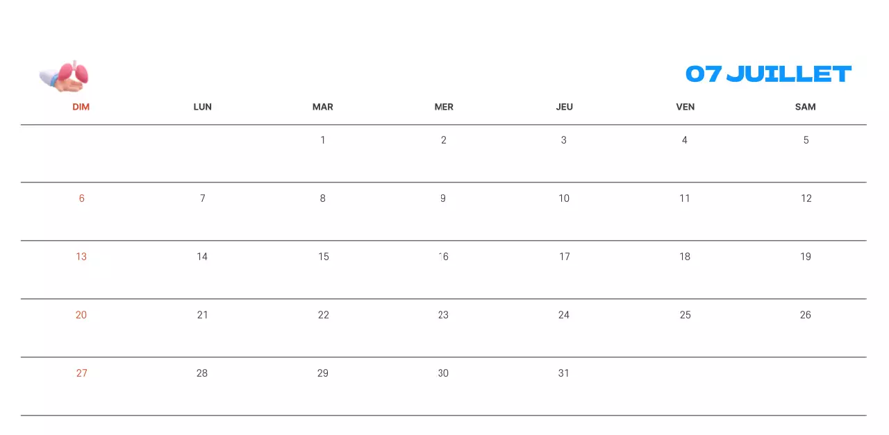 Un hôpital festif avec des illustrations sur le thème de la santé et de la famille et des accents colorés.