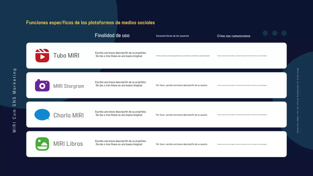 Promover la guía moderna de marketing azul marino y arco iris