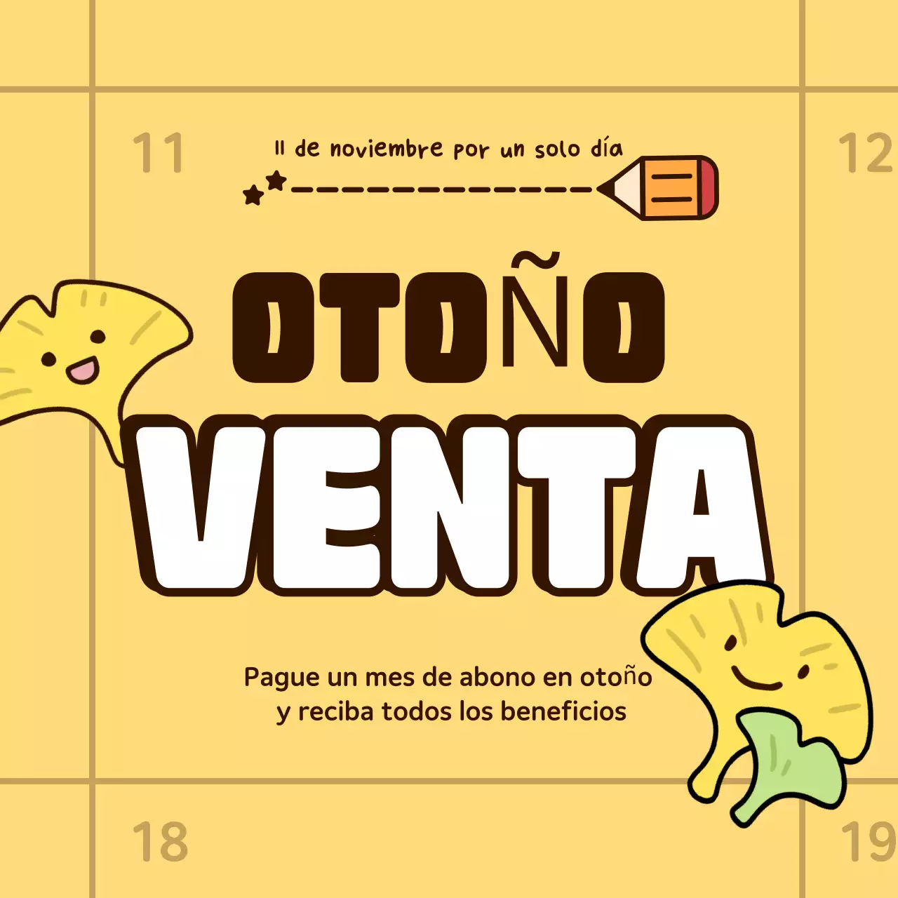 Rebajas de otoño de Yellow