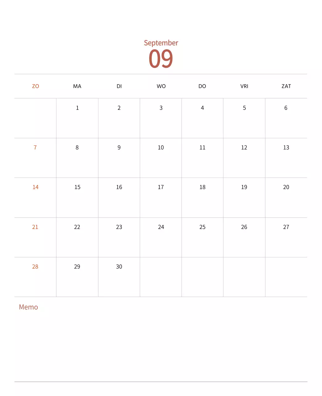 Stempelillustraties met een warm concept