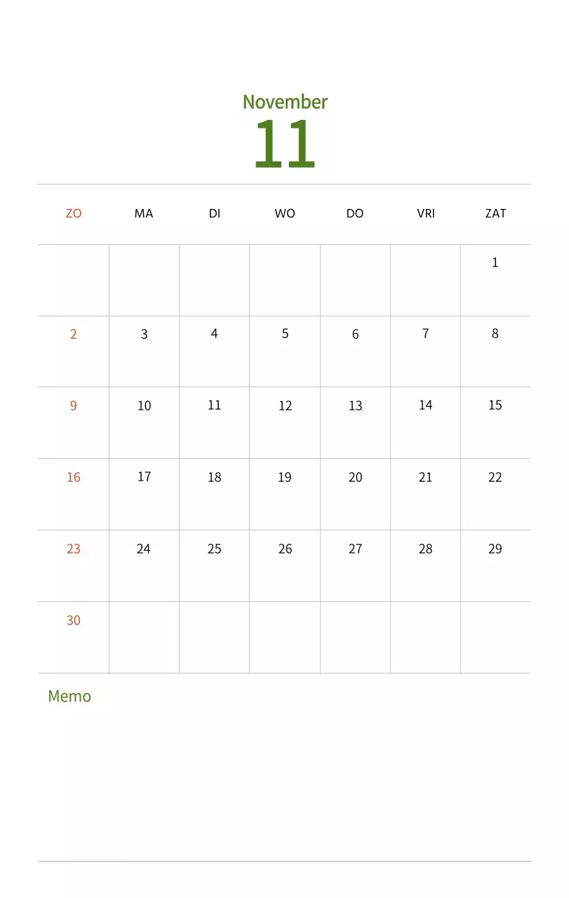 Nieuwjaarskalender met een warme geïllustreerde uitstraling