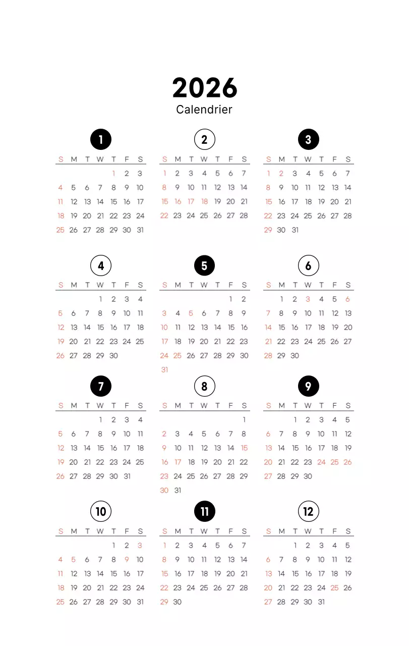 Calendrier de bureau photo simple pour les cafés dans les tons blancs