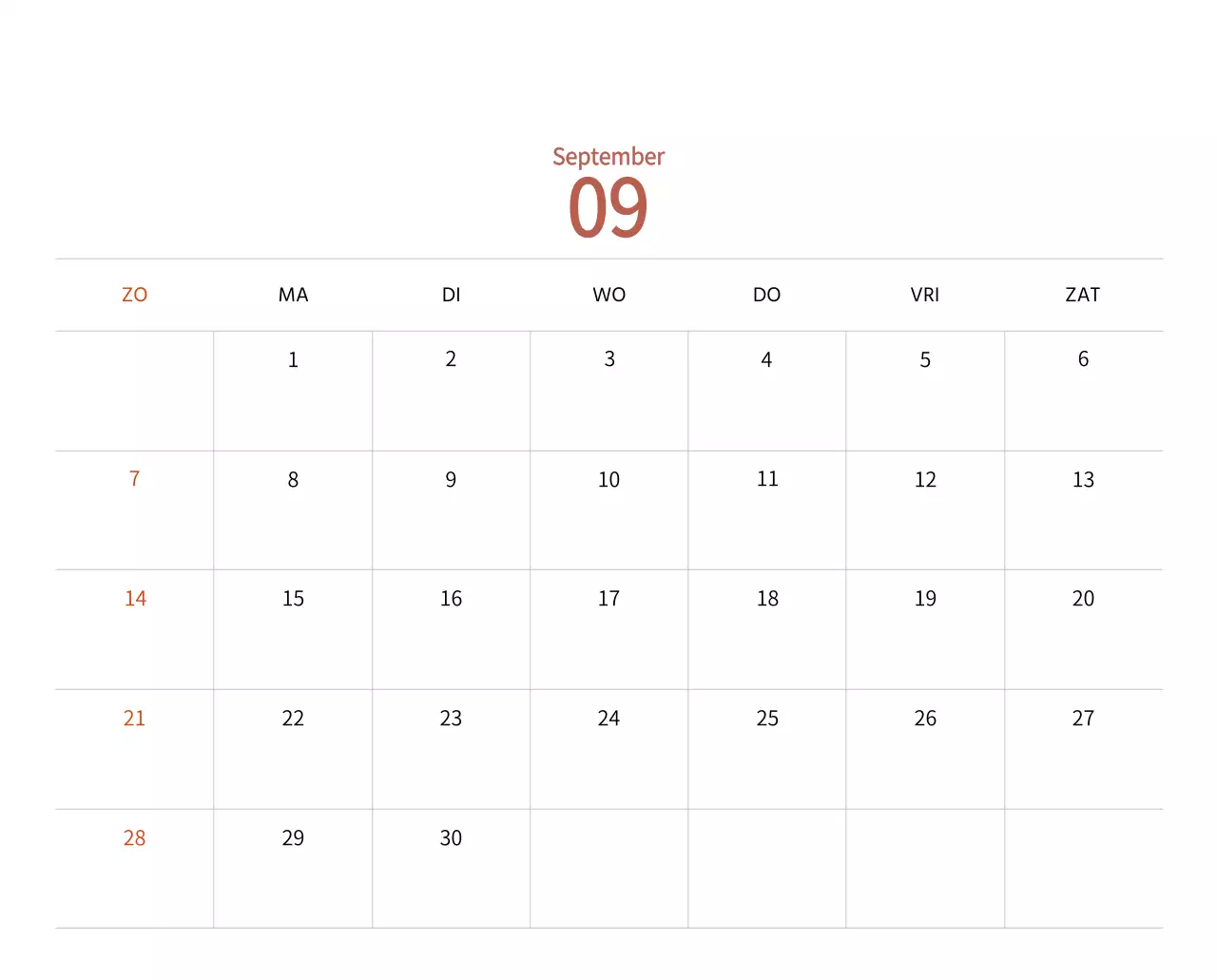 Nieuwjaarskalender met een warme geïllustreerde uitstraling