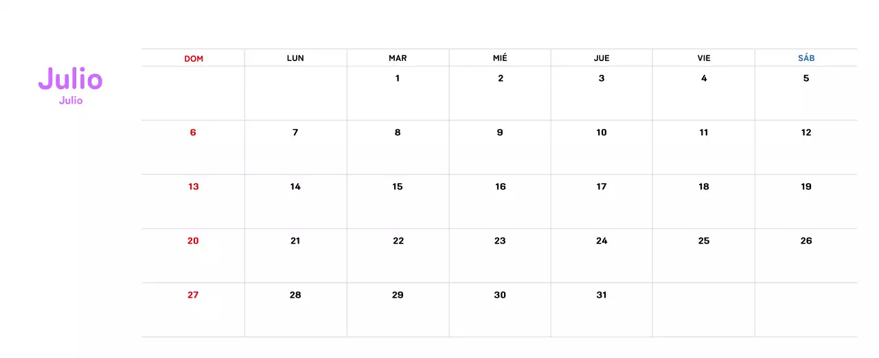 Calendario de Año Nuevo con cálidas ilustraciones