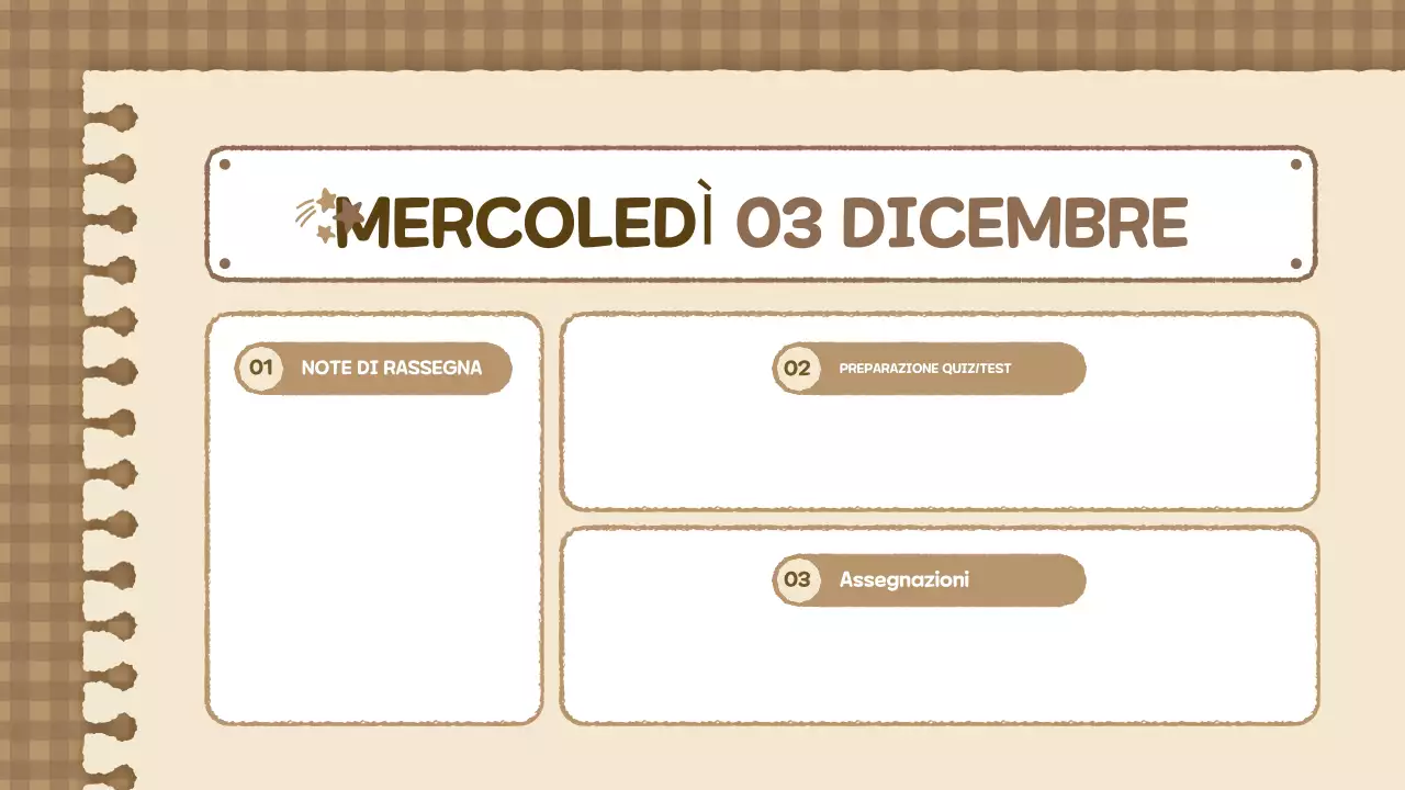 agenda di classe vintage beige