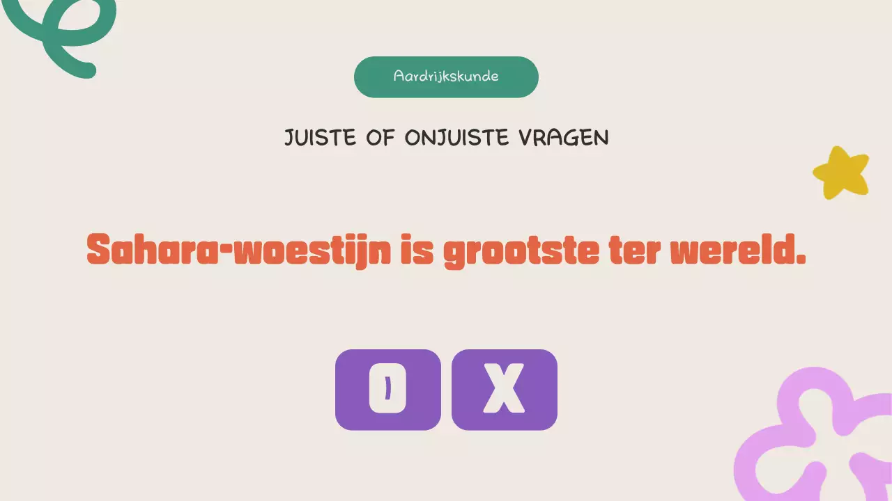 Kleurrijke quiz aankondiging