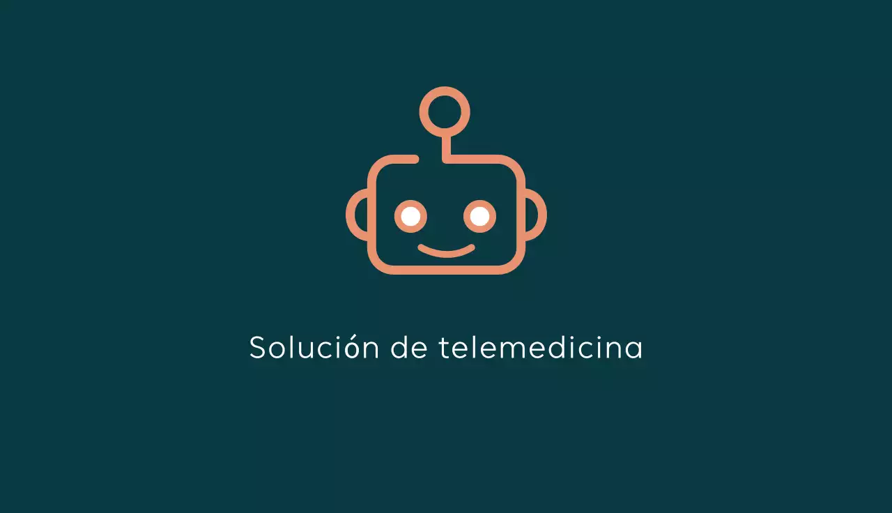 tarjeta blanca de telemedicina moderna
