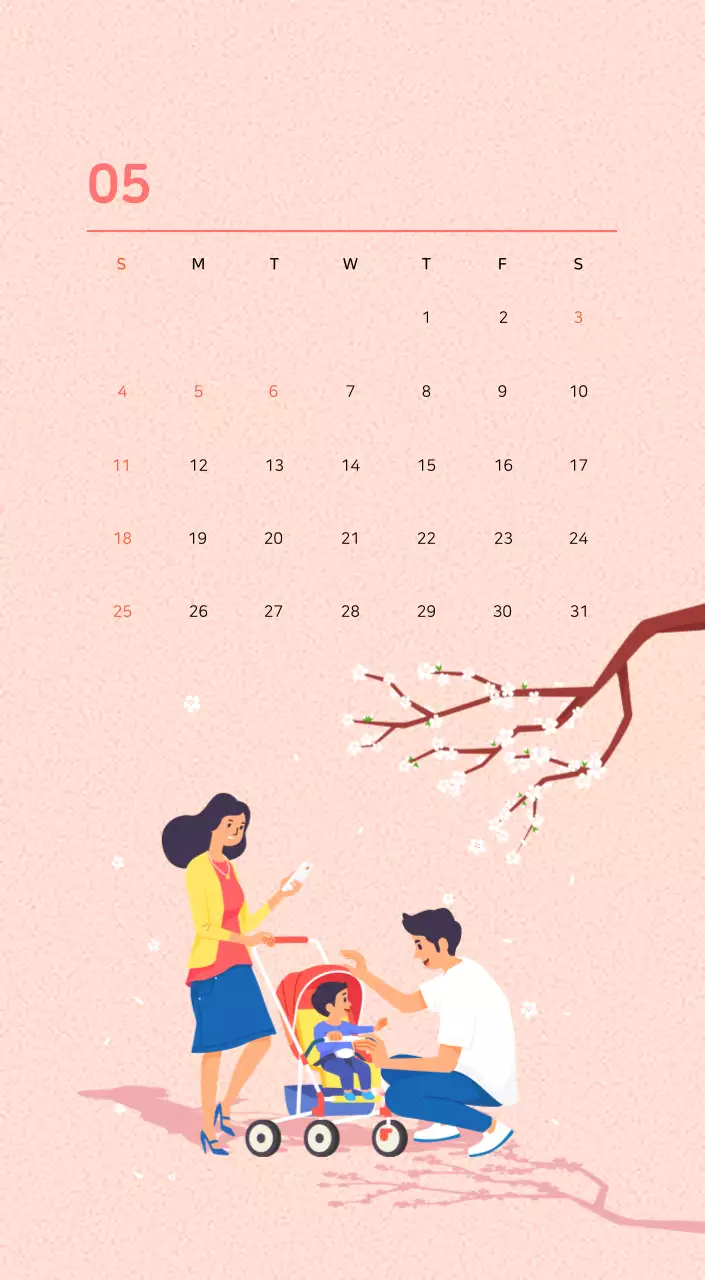 様々な色の家族イラストのコンセプト