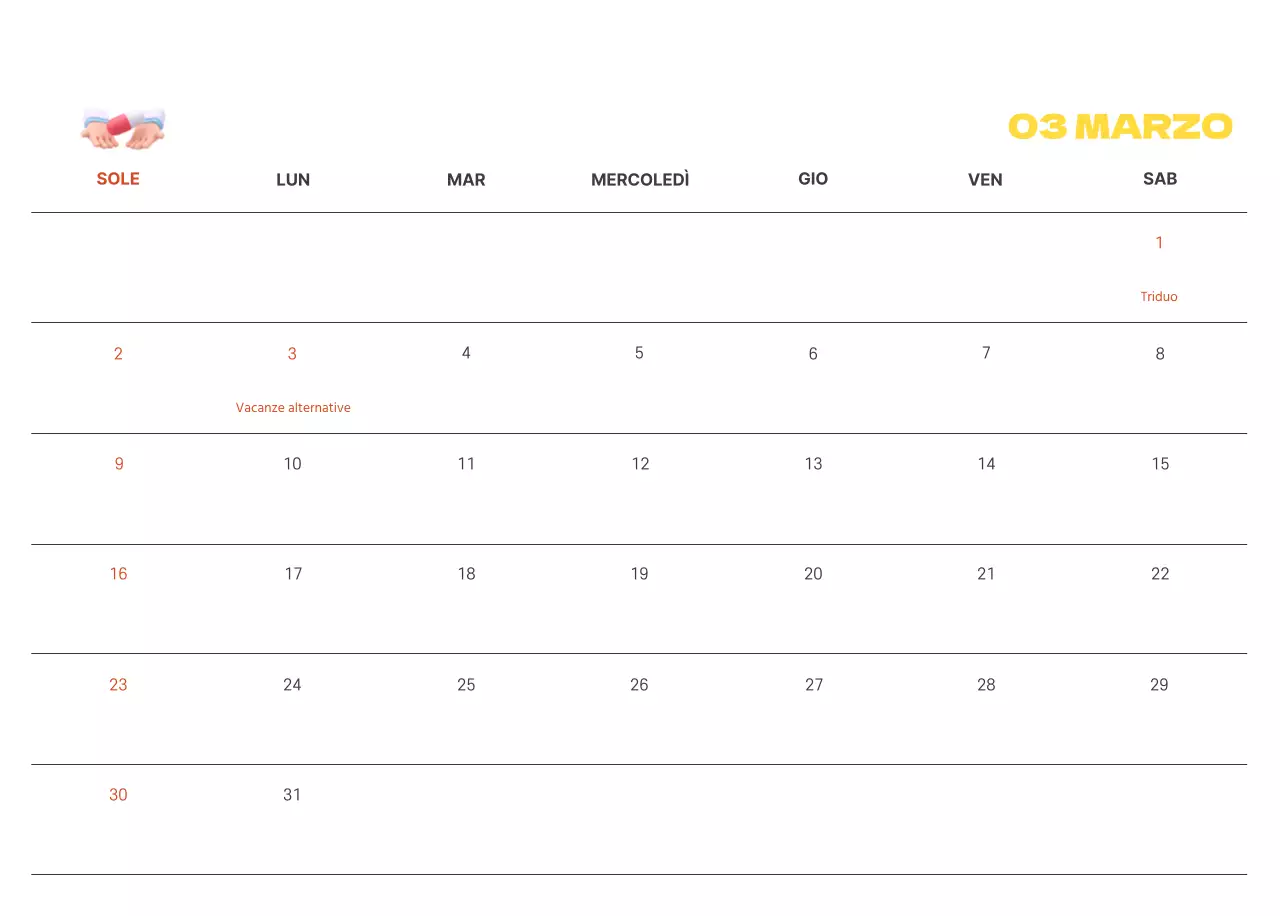 Un ospedale festivo con illustrazioni a tema salute e famiglia e accenti colorati