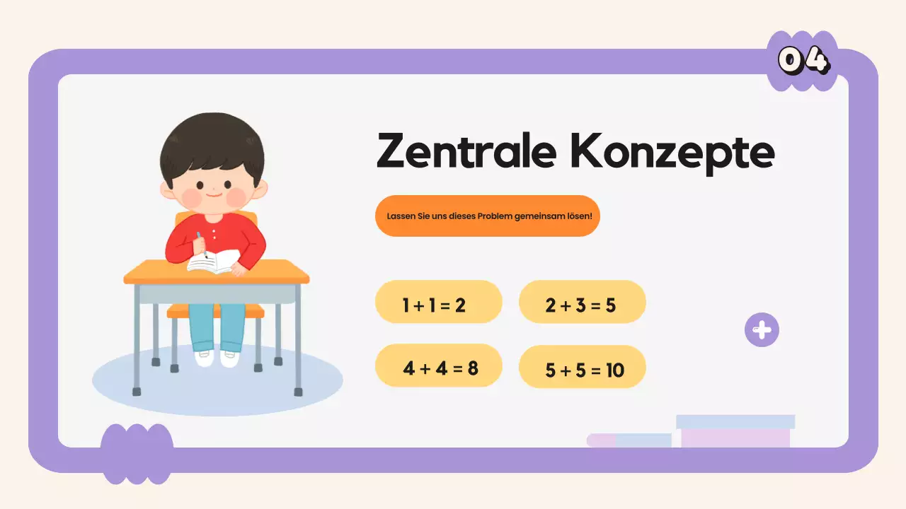 Lila Minimal Match Klasse