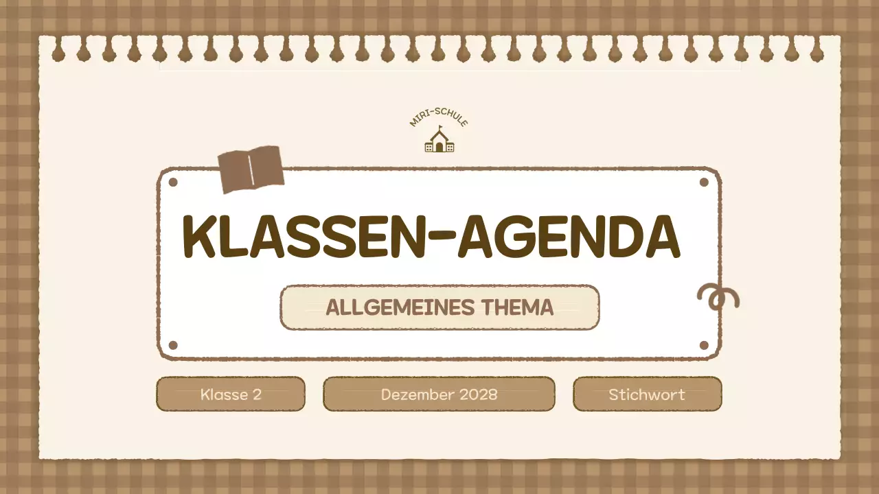 beige vintage class agenda