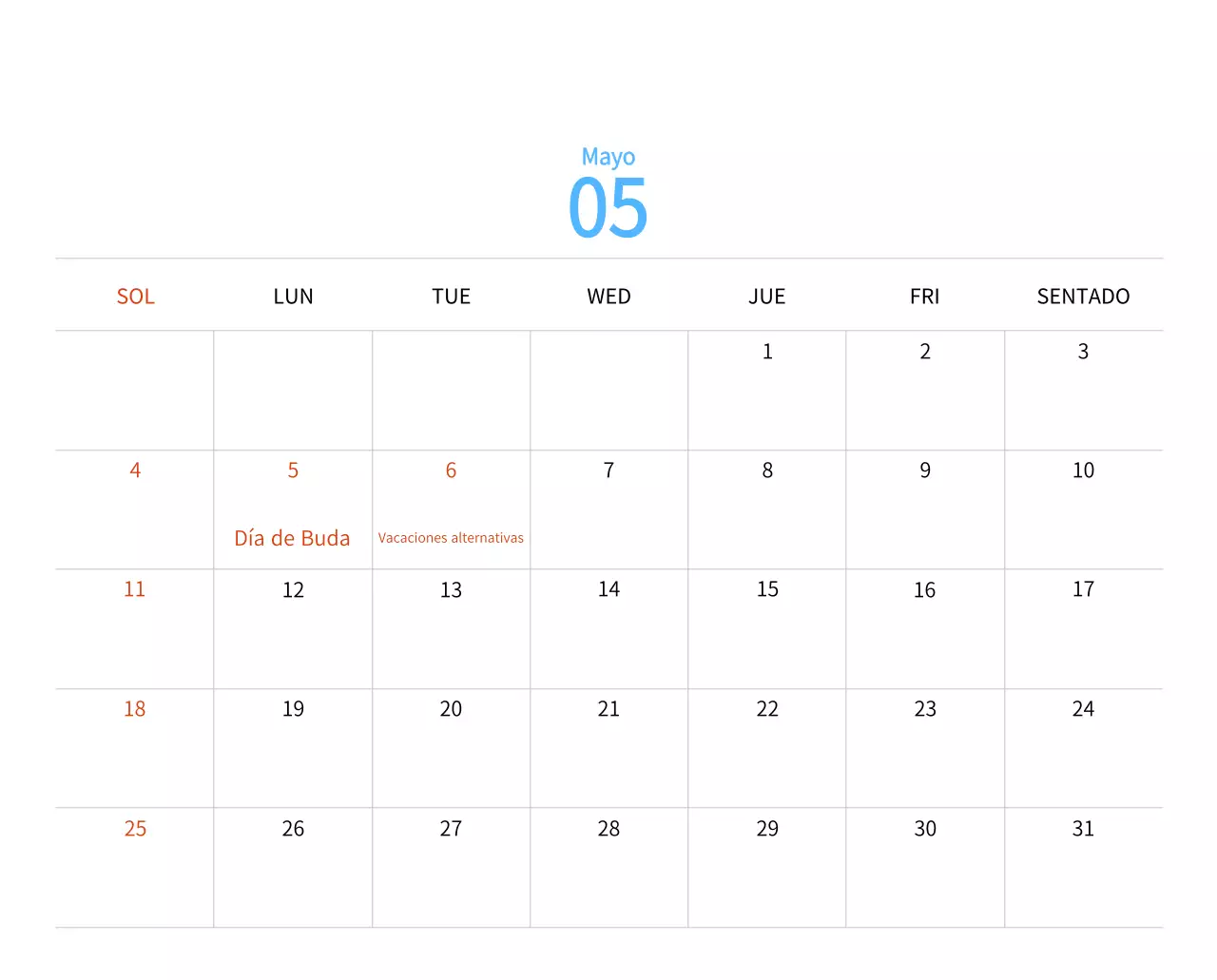 Calendario de Año Nuevo con cálidas ilustraciones
