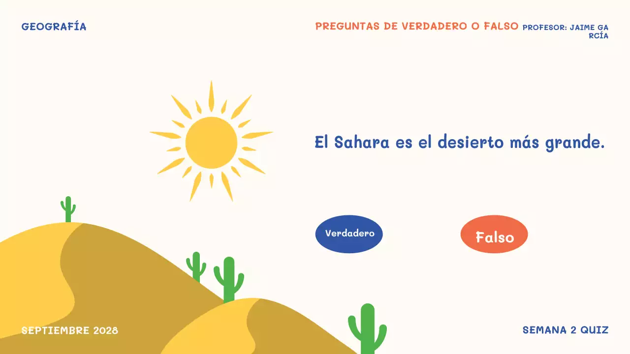 orange playful school event quiz time presentation