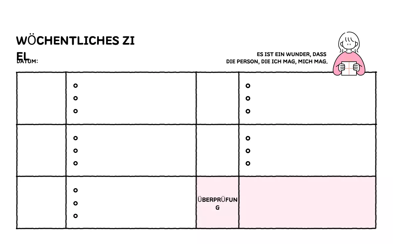 Illustrierter Kalender mit schönem Linienstil
