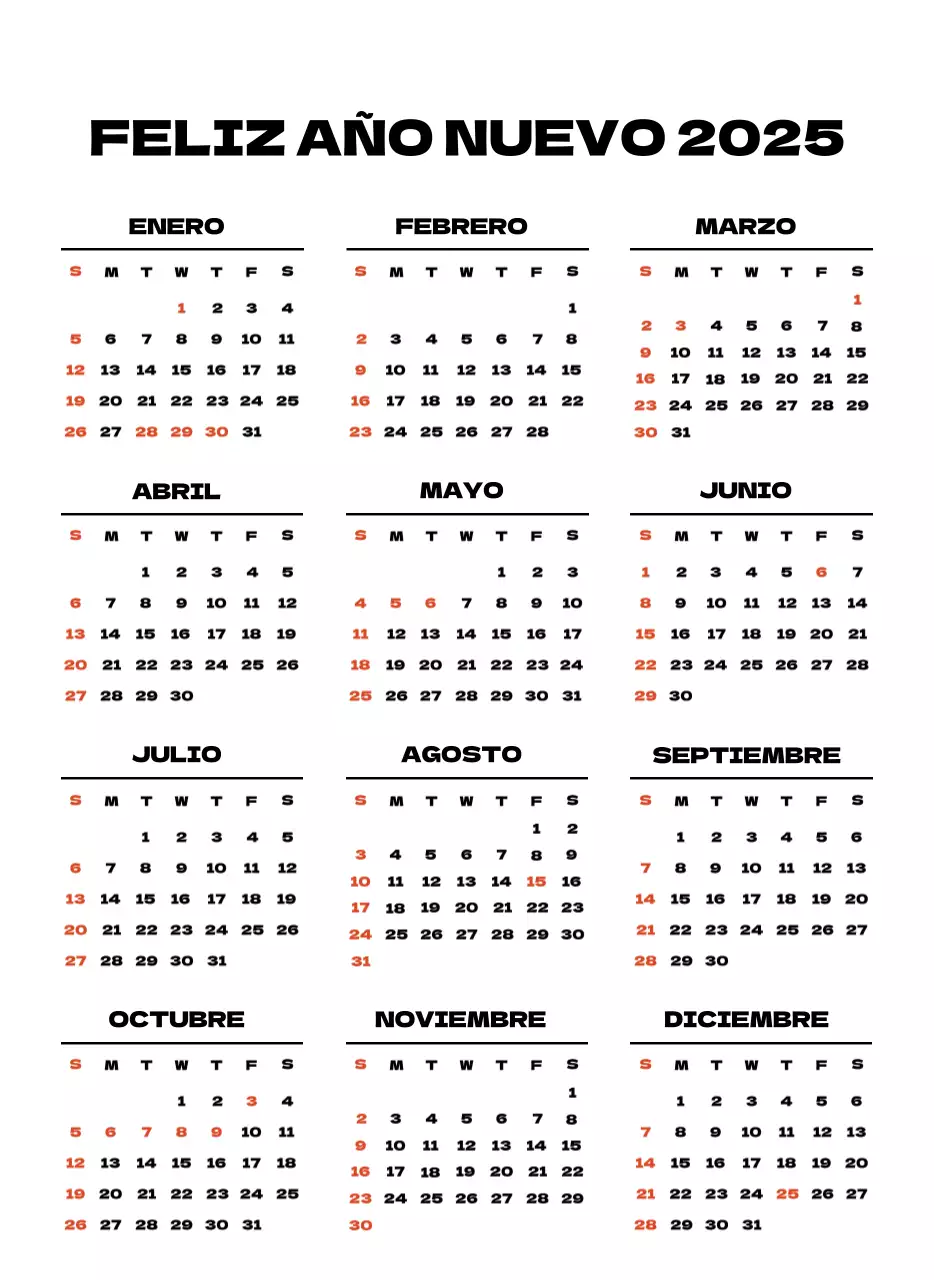 Cielo foto calendario limpio