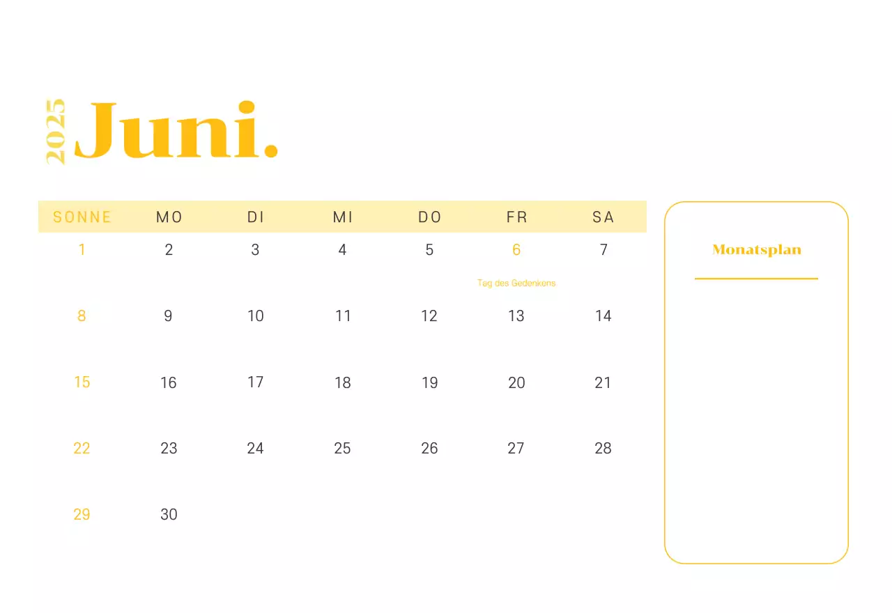 Kalender mit Jugendillustrationen auf gelb-grünem Hintergrund
