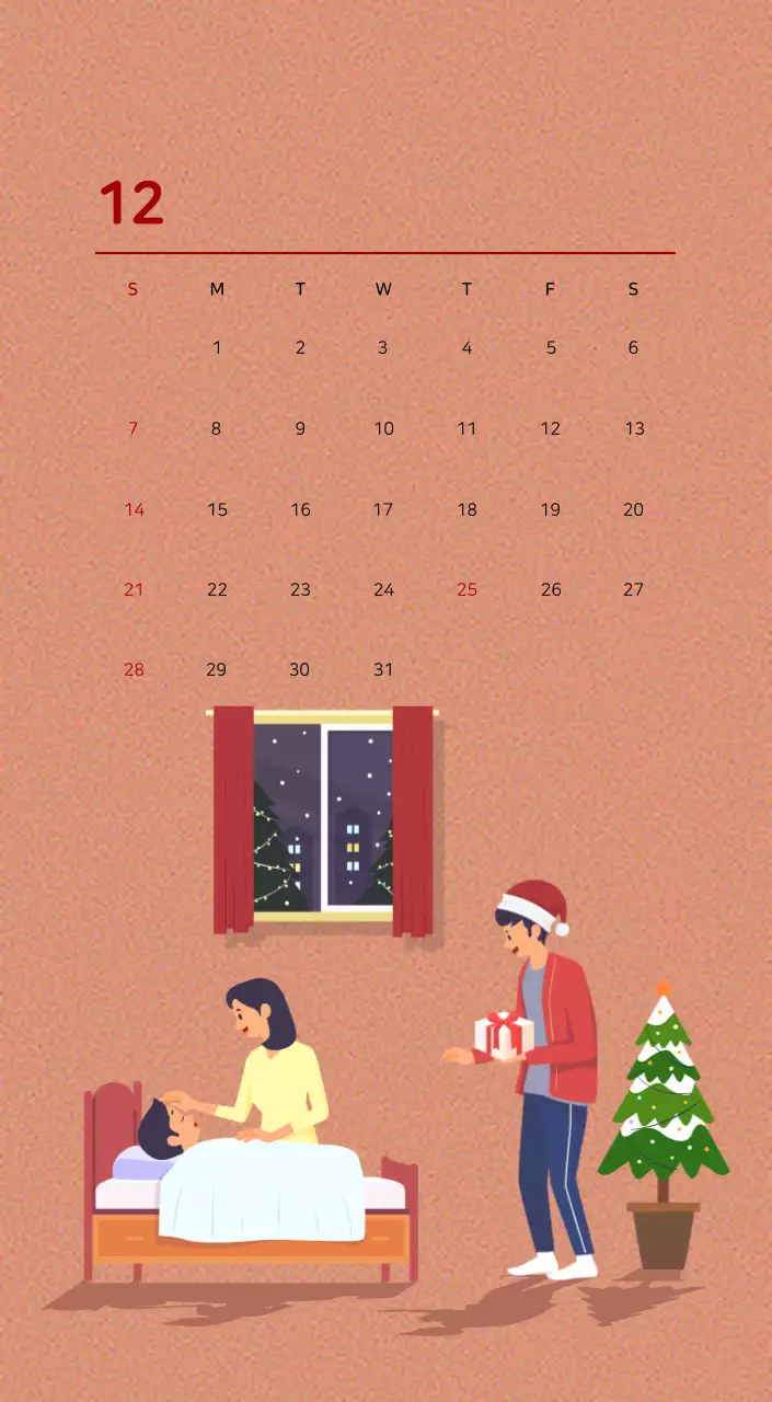 Concepto de ilustración familiar multicolor