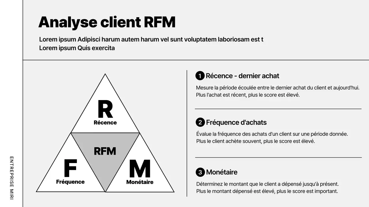 Plan d'affaires moderne gris