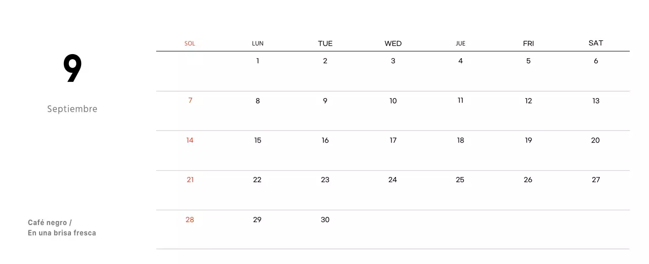 Un café sentimental blanco y marrón