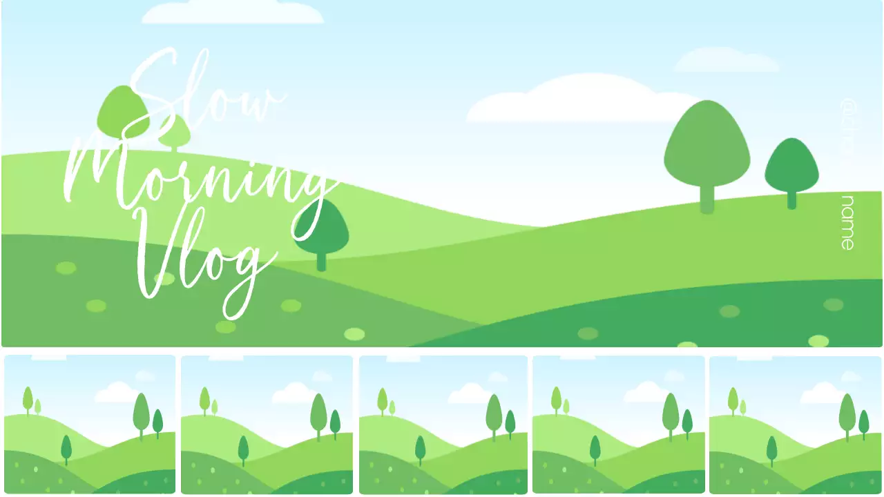 Beige Minimal Morning Vlog YouTube Thumbnail