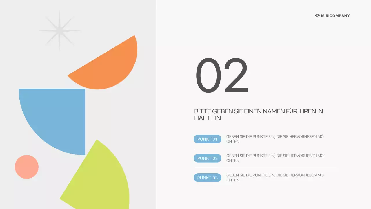 Ein weißer, sauberer Geschäftsplan