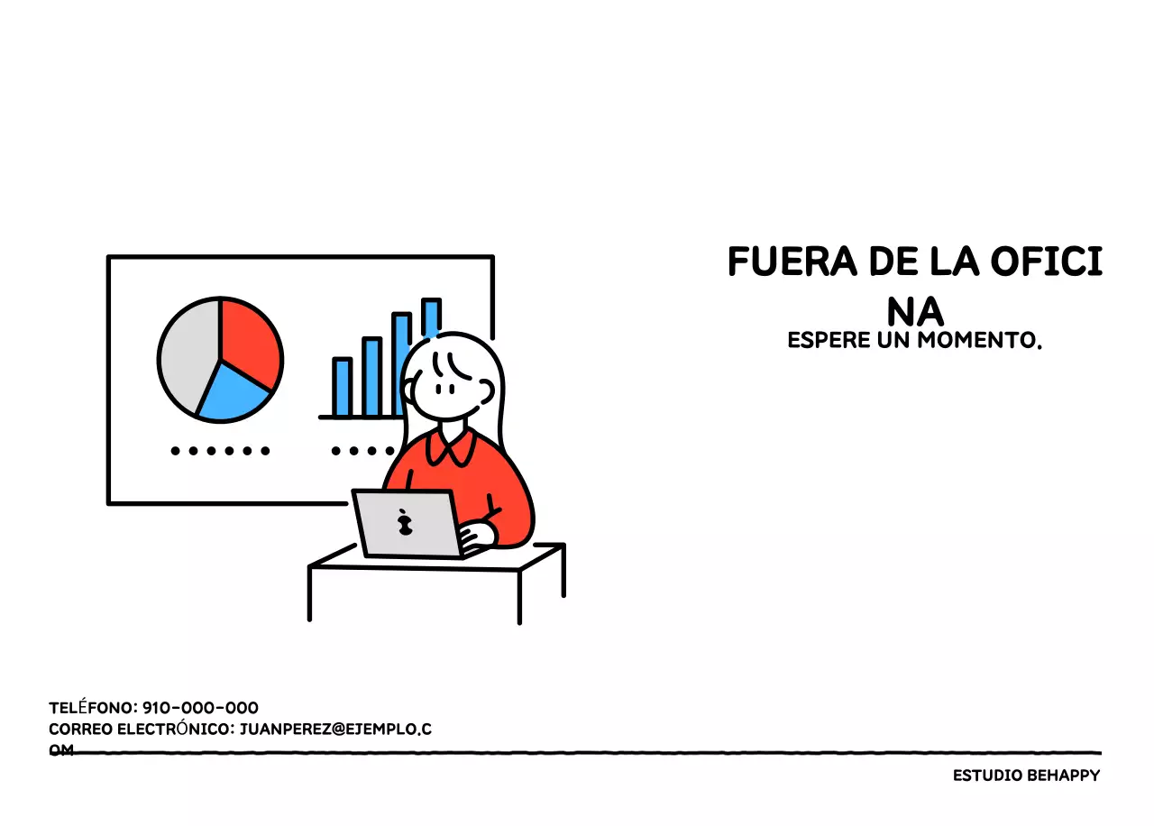 Calendario ilustrado con un bonito estilo de líneas