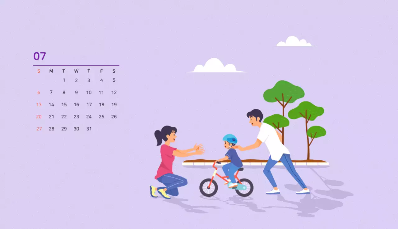 Concepto de ilustración familiar multicolor