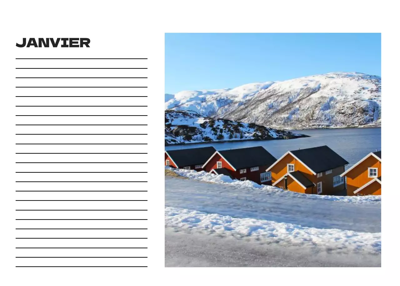 Calendrier de nettoyage des photos du ciel