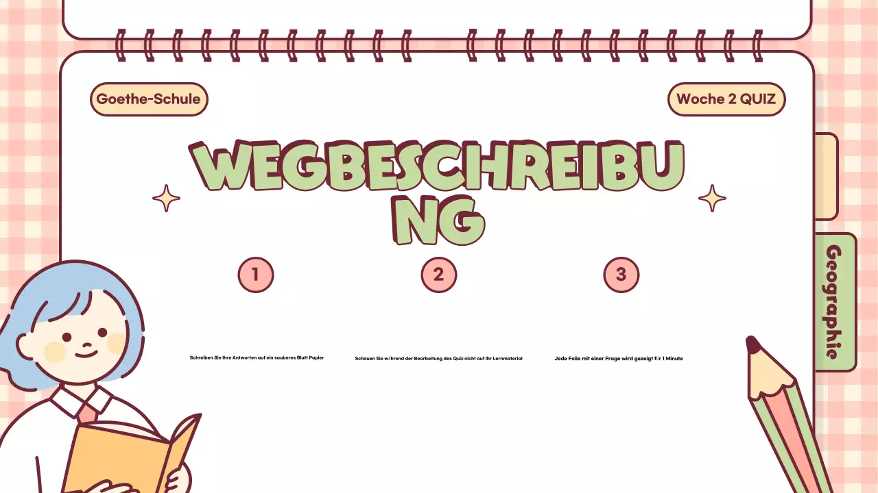 Pink Playful Quiz Time Klassenpräsentation