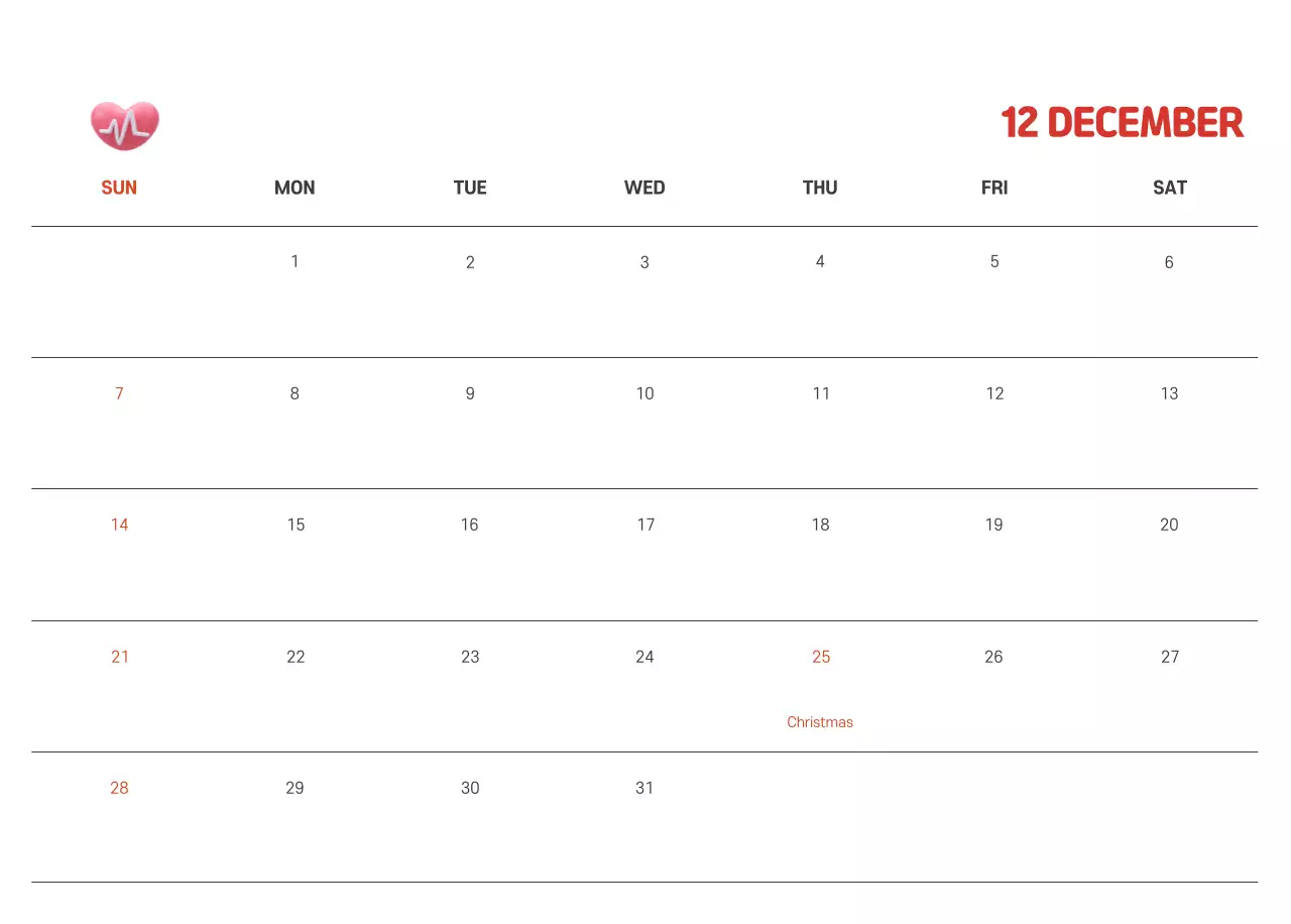 A holiday hospital with health and family themed illustrations and colorful accents