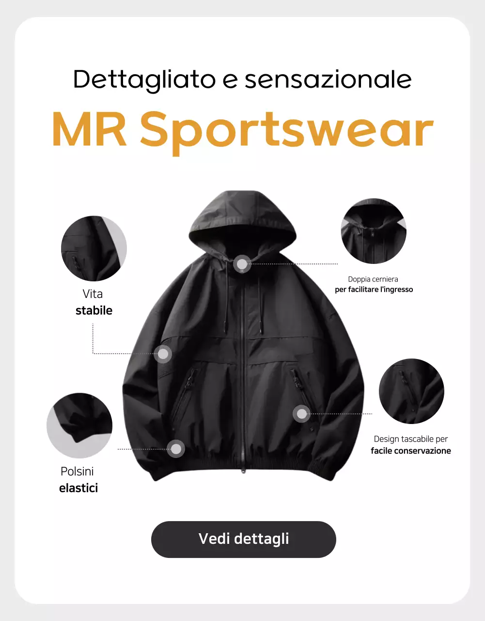 Promuovere prodotti sportivi gialli e moderni