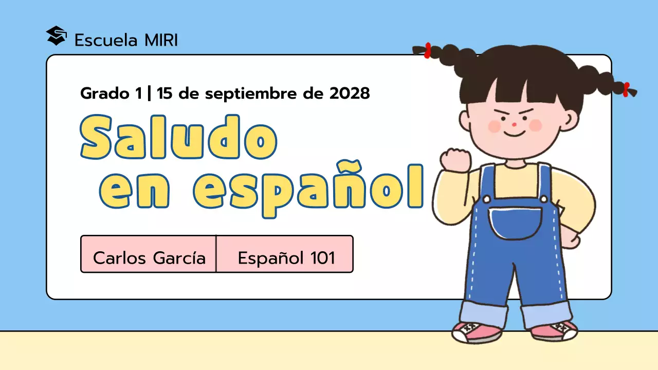 Presentación de lecciones lúdicas para primaria