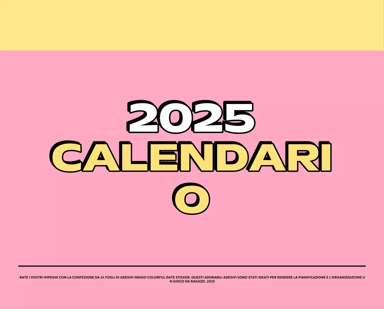 Calendari colorati con una varietà di illustrazioni retrò