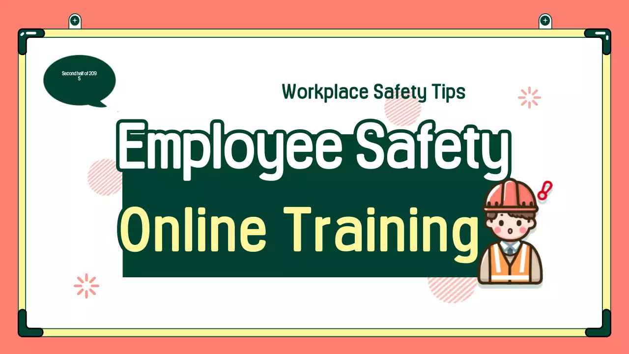 Simple orange and green health and safety training materials