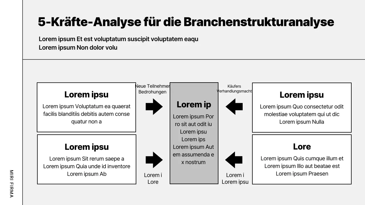 Grauer moderner Businessplan
