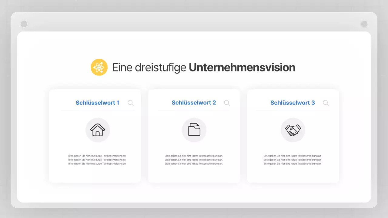 Ein grauer, sauberer Geschäftsplan