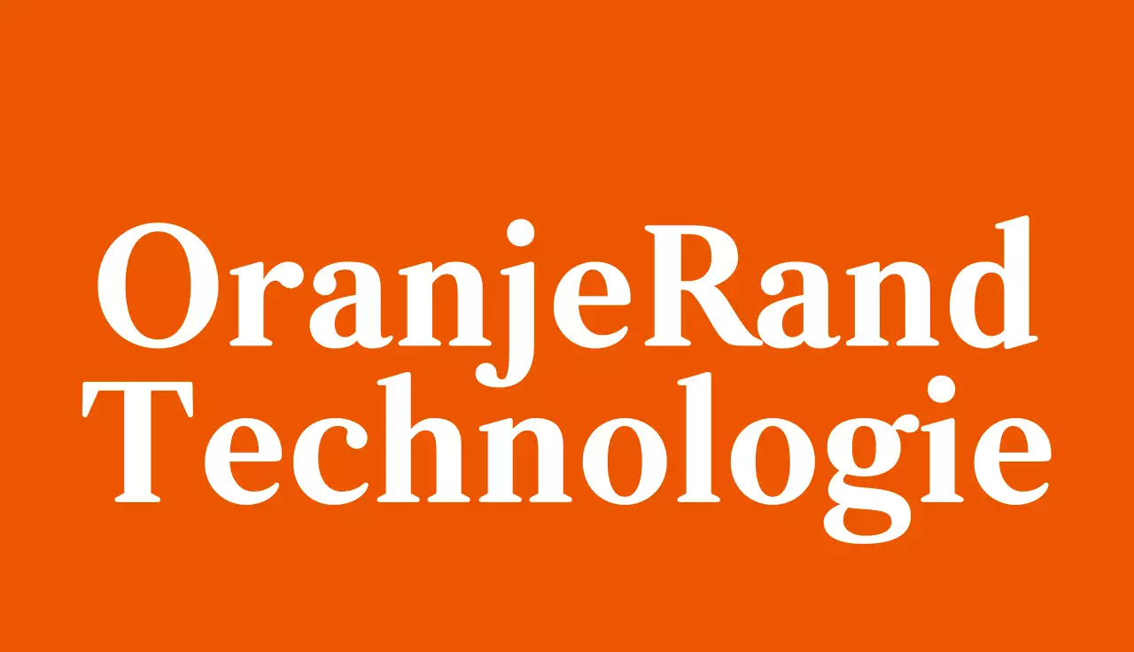 oranje professioneel visitekaartje