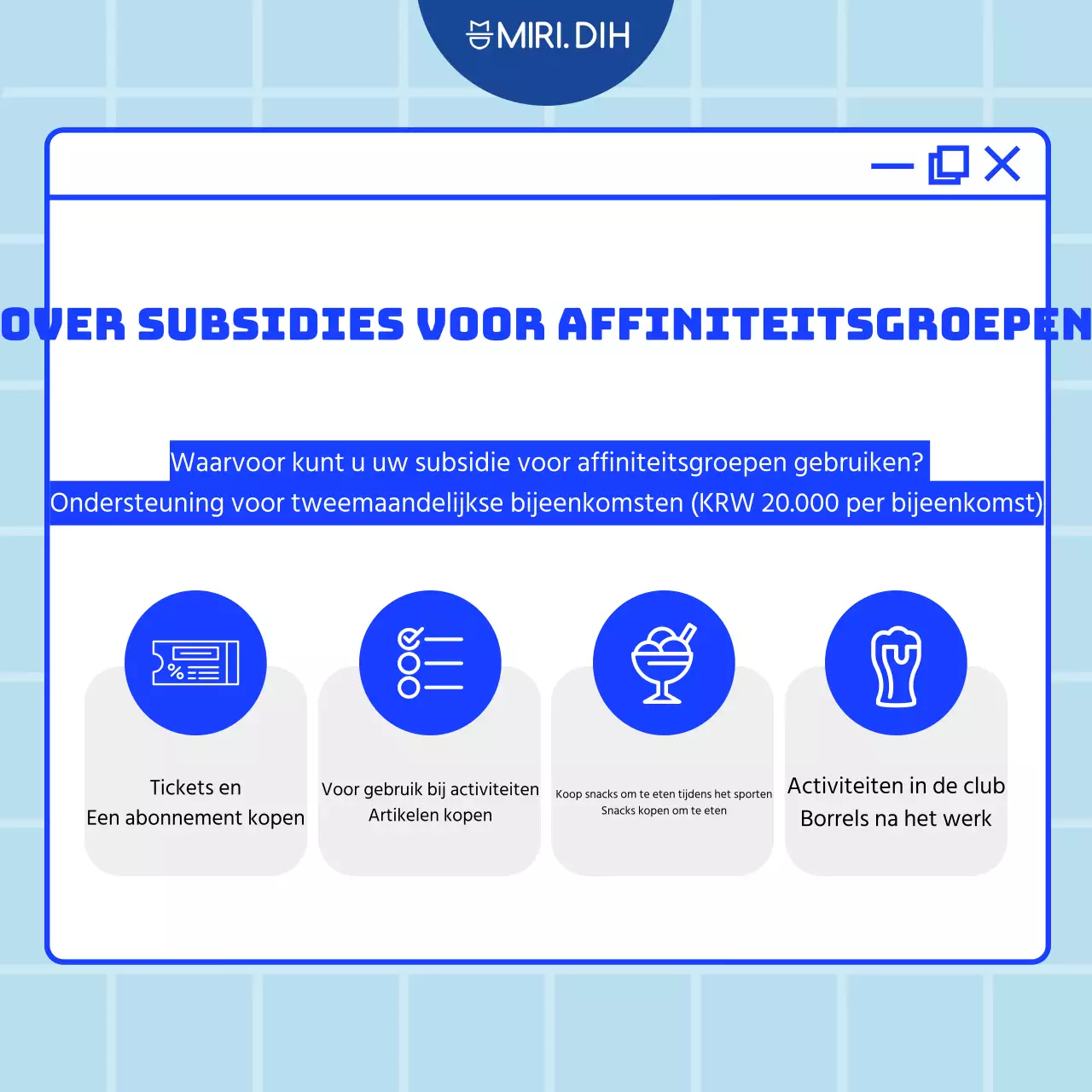 Beschrijving Blue Tidy Club