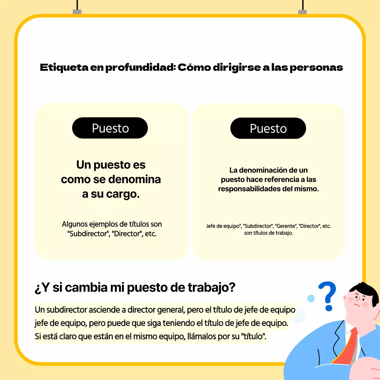 Recursos amarillos de formación en el lugar de trabajo