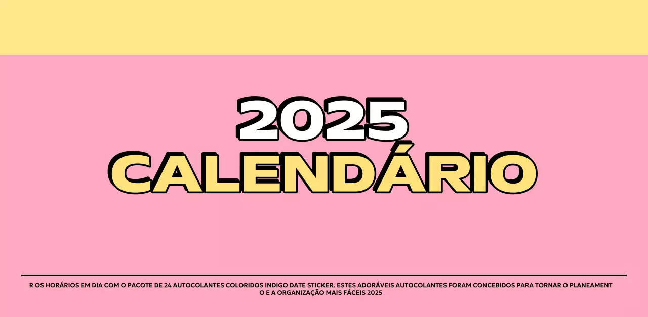 Calendários coloridos com uma variedade de ilustrações retro