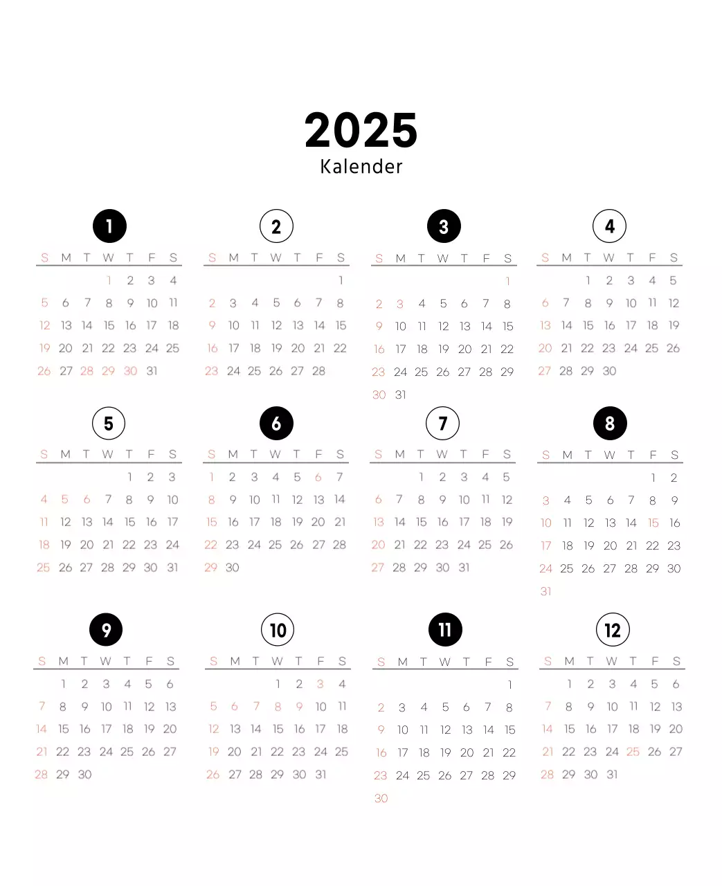 Eenvoudige bureaukalender met koffiefoto's voor cafés in witte tinten