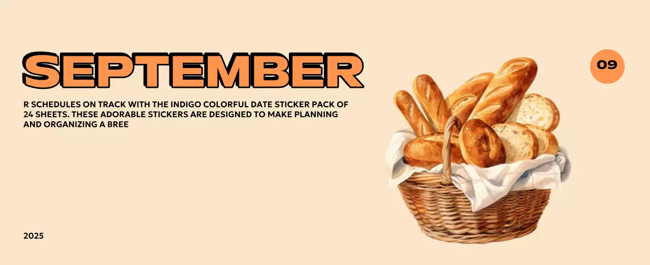 様々なレトロなイラストが描かれたカラフルなカレンダーカレンダー