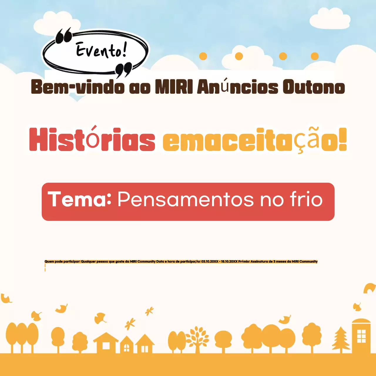 Eventos amarelos