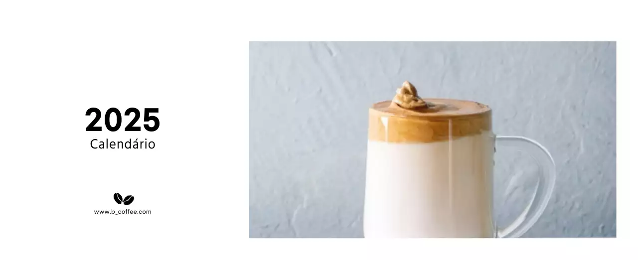 Um café sentimental branco e castanho