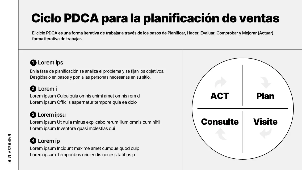 Plan de empresa moderno y gris