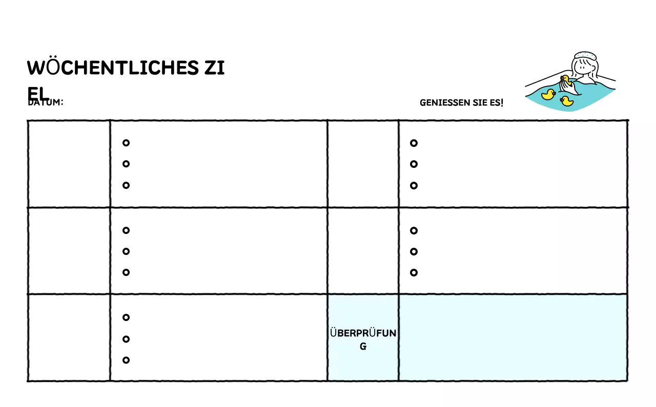 Illustrierter Kalender mit schönem Linienstil