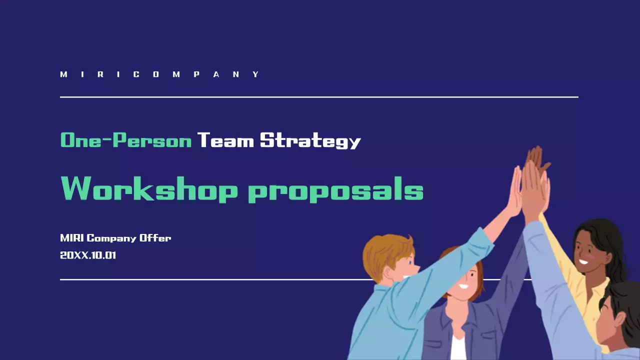 Bài trình bày đề xuất Hội thảo chuyên nghiệp Blue