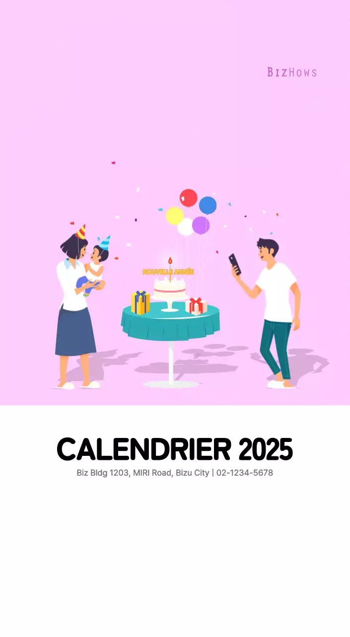 Illustration d'une famille multicolore